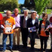 Supporting Bernard Fitzsimon at the 2016 Orange by-election.