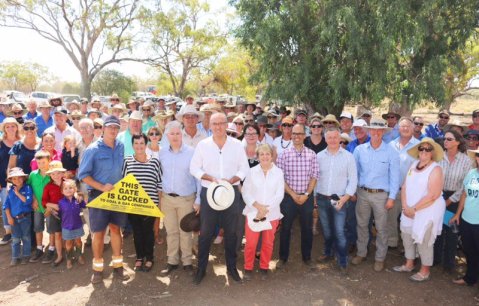 In Coonamble (Barwon) listening to local farmers and residents about the proposed Santos Narrabri CSG project near the Pillaga Forest and the associated Western Slopes pipeline which will negatively impact local communities.