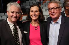 With Former Treasurer, Wayne Swan and Blue Mountains Councillor, Romola Hollywood, at the launch of NSW Labor's #SchoolsandHospitalsbeforeStadiums campaign